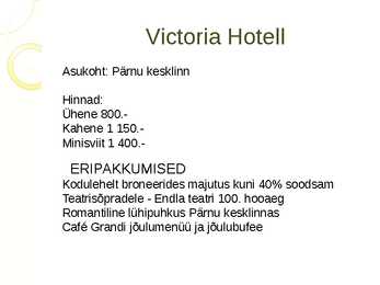 Pärnumaa majutusettevõtted #4