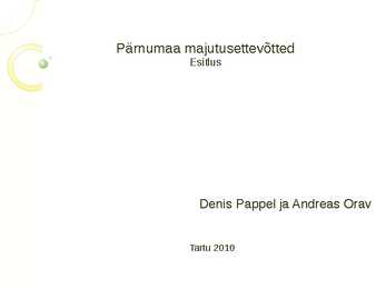 Pärnumaa majutusettevõtted