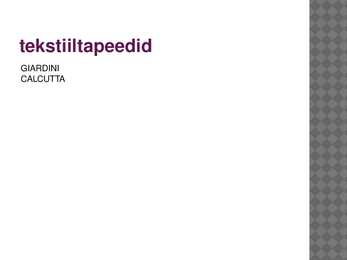 Tapeedi sortiment #10