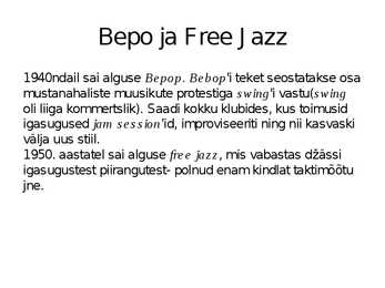 Jazzi muusika #4