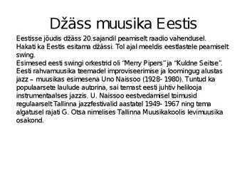 Jazzi muusika #6