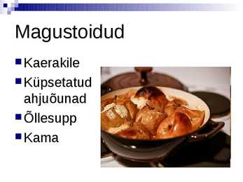 Eesti rahvustoidud #5