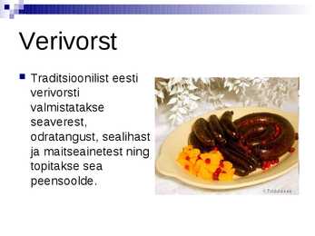Eesti rahvustoidud #8