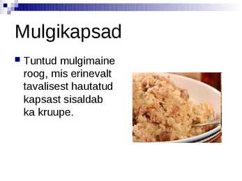 Eesti rahvustoidud #10