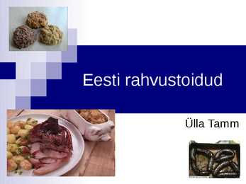 Eesti rahvustoidud