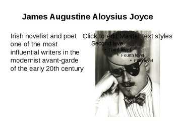 Ingliskeelne presentatsioon-James Joyce #2