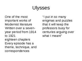 Ingliskeelne presentatsioon-James Joyce #11