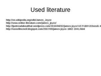 Ingliskeelne presentatsioon-James Joyce #14