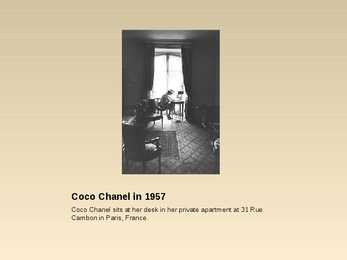 Ingliskeelne presentatsioon-Coco Chanel #19