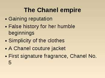 Ingliskeelne presentatsioon-Coco Chanel #9