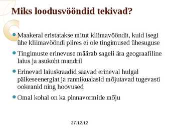 Loodusvööndid #4