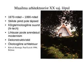 20-sajandi arhitektuur #2