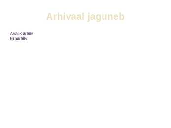 Asjaajamise alused #6