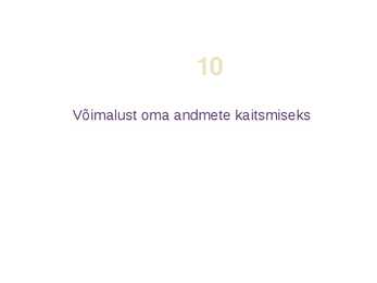 Asjaajamise alused #9