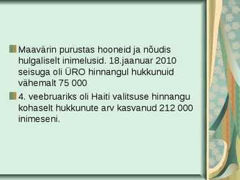 Haiti Maavärin #4