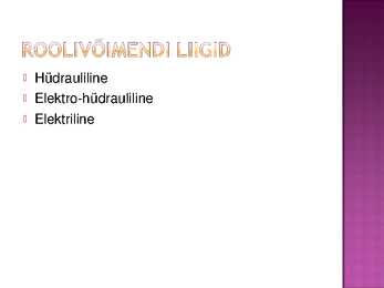 Roolimehhanism ja rooliajam #8