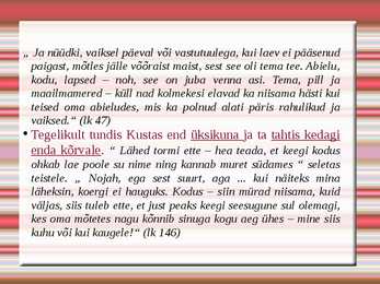 August Mälk-Taeva palge all-ettekanne #4
