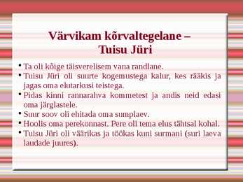 August Mälk-Taeva palge all-ettekanne #6