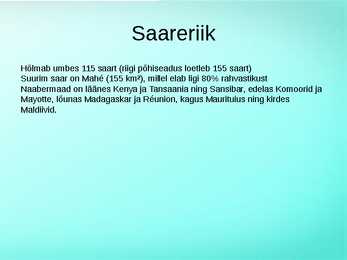 Seišellid #6