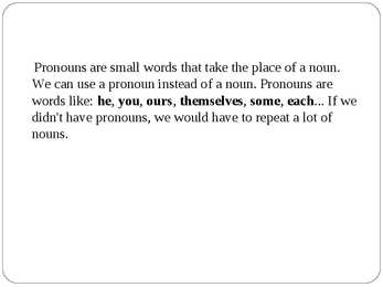 Pronouns #2