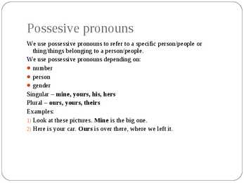 Pronouns #10
