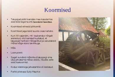Talupojad ja mõisamajandus #5