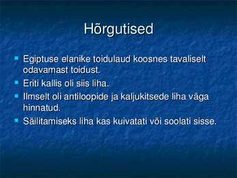 Egiptuse kodune igapäevaelu #4