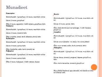 Valgurikkad dieedid #10