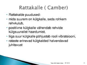 Rataste suunangud #11