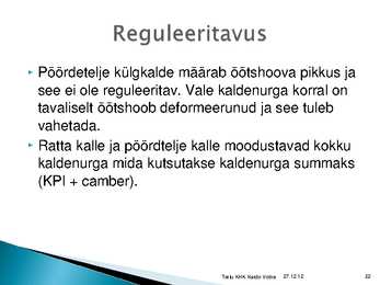 Rataste suunangud #22
