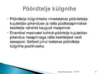 Rataste suunangud #31