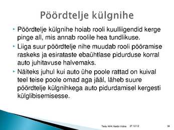 Rataste suunangud #34
