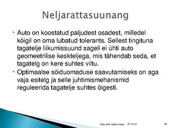 Rataste suunangud #50
