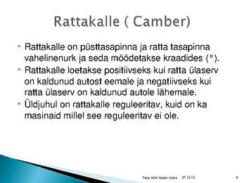 Rataste suunangud #6
