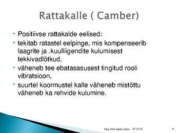 Rataste suunangud #8