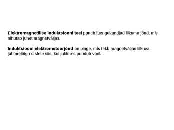 Elektromagnetiline induktsioon #4