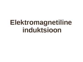 Elektromagnetiline induktsioon