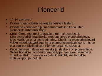 Nõukogudeagsed noorteorganisatsioonid #4