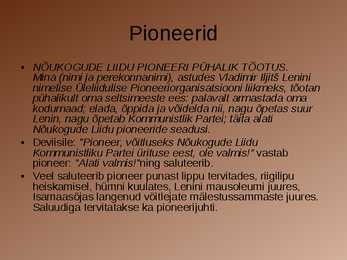 Nõukogudeagsed noorteorganisatsioonid #5