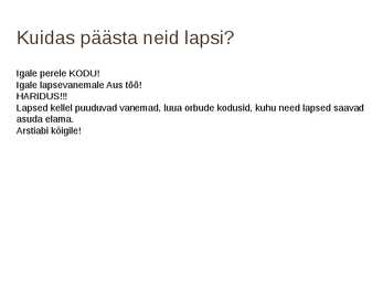 Algharidus kõigile #10