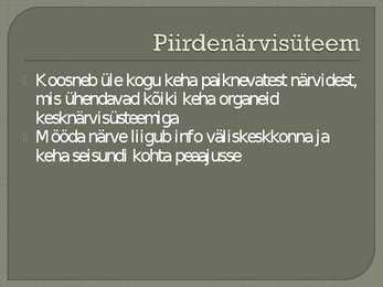 Närvid ja refleksid #2