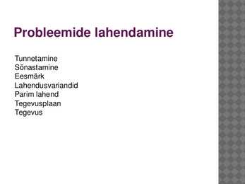 Enesejuhtimise ettekanne #5