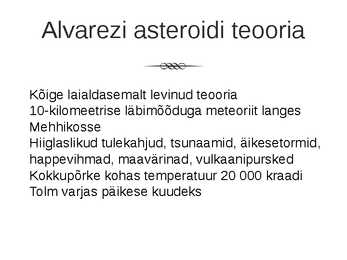 Dinosauruste väljasuremine #3