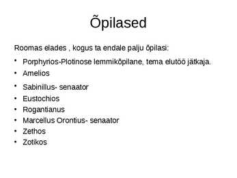 Plotinos #3