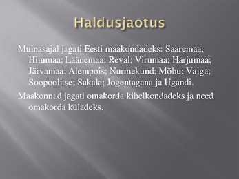 Muinas-eestlaste ühiskond #2