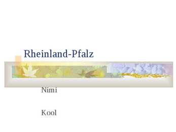 Rheinland-Pfalz