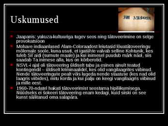 Tätoveeringud ehk TATTOO #25