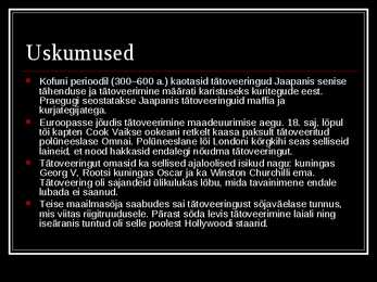 Tätoveeringud ehk TATTOO #26