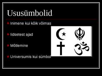 Sümbolid ehk märgid #12