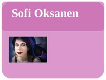 Sofi Oksanen